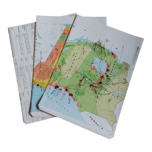 inpakset van oude atlas