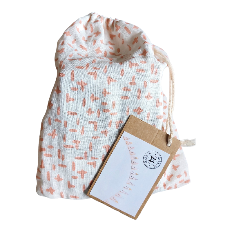 houten gefeliciteerd slinger in opbergzakje