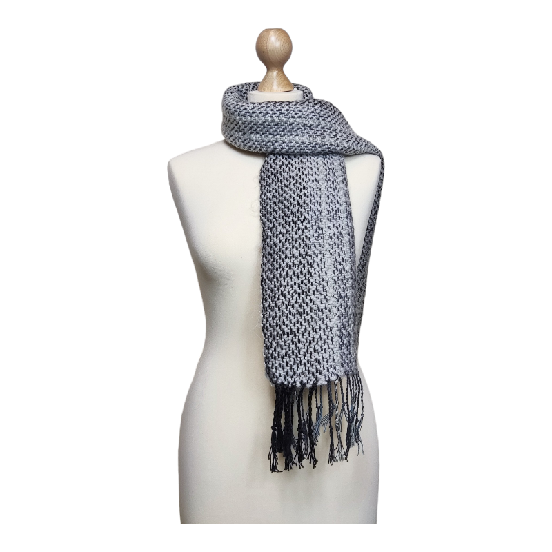 Zilver | stijlvolle handgeweven sjaal - Afbeelding 2