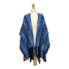 Blauw | handgeweven omslagdoek - Afbeelding 2