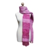 Roze | handgeweven sjaal van restanten roze garen - Afbeelding 3