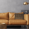 Ribbel | handgebreid kussen van bruin gemeleerd restgaren 60x40 - Afbeelding 3