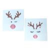 set van 4 kerstkaarten in twee ontwerpen Rudolph en Mrs Rudolph