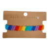 geknoopte armband in regenboogkleuren