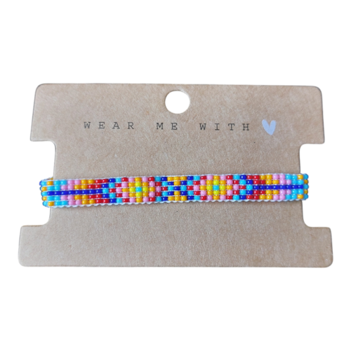 kleurrijke handgemaakt kralenarmband